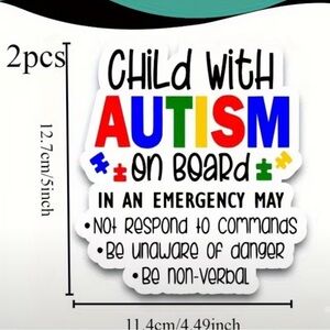 Child with Autism On Board Sticker 🧩
